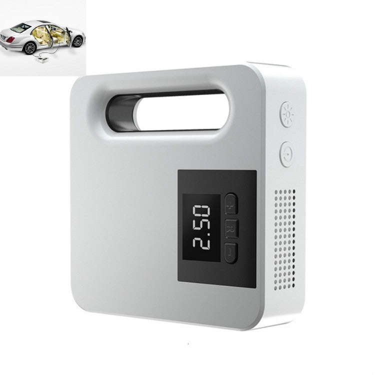 12V Car Air Pump Car Portable Tire Electric Pump, Style:Digital Version (White) - free shipping - PMC TechLife - Order now!