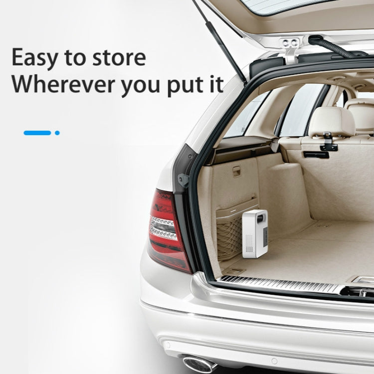 12V Car Air Pump Car Portable Tire Electric Pump, Style:Digital Version (White) - free shipping - PMC TechLife - Order now!