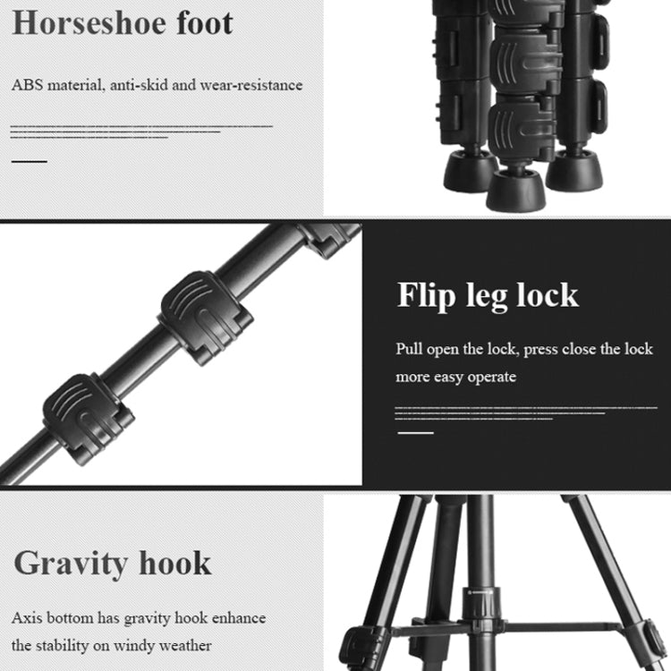 QingZhuangShiDai Q111S Aluminum Alloy Mobile Phone Camera Photography Tripod(Black) - free shipping - PMC TechLife - Order now!