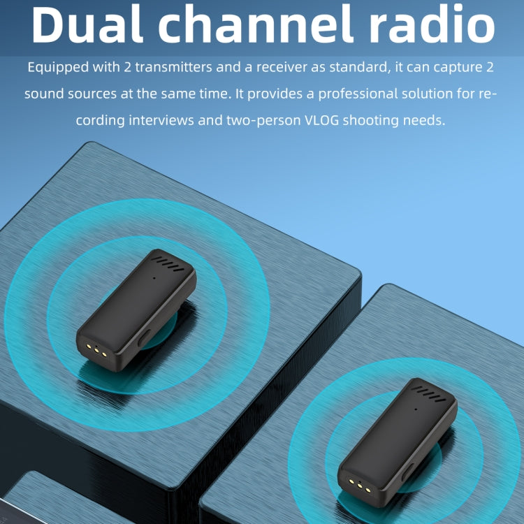 S13 Dual Microphone USB-C/Type-C Interface Wireless Lavalier Noise Canceling Microphone with Charging Case - Microphone by PMC TechLife | Online Shopping South Africa | PMC TechLife | Buy Now Pay Later Mobicred