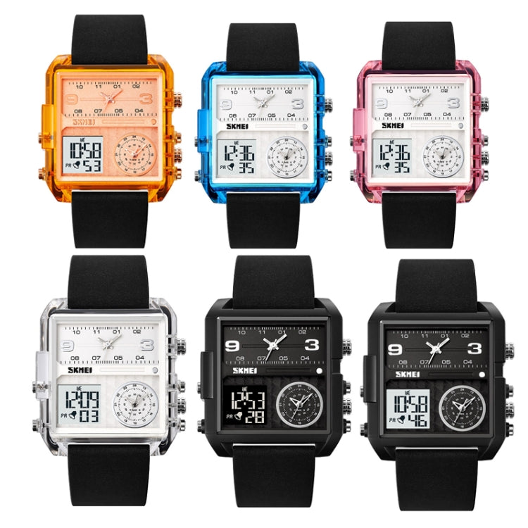 SKMEI 2021 Square Large Dial Triple Movement Men Sports Watch(Black Black Machine) - free shipping - PMC TechLife - Order now!