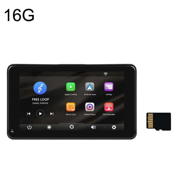 A3135 7 Inch HD Wired Smart Screen With Wireless CarPlay + Android Auto + Android With With 16G Memory Card - Car MP3 & MP4 & MP5 by PMC TechLife | Online Shopping South Africa | PMC TechLife | Buy Now Pay Later Mobicred