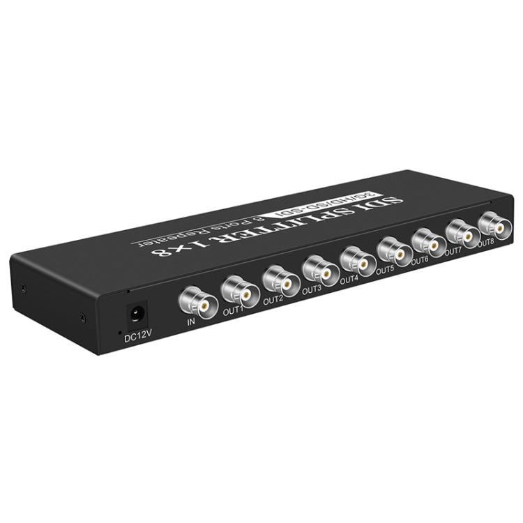 1 In 8 Out SD-SDI / HD-SDI / 3G-SDI Distribution Amplifier Video SDI Splitter(US Plug) - Splitter by PMC Jewellery | Online Shopping South Africa | PMC Jewellery | Buy Now Pay Later Mobicred