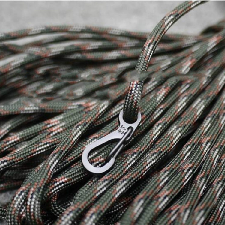 10 PCS SF Version Simple Mini Spring Hanging Buckle Keychain Buckle, Suitable for within 5mm Umbrella Rope(Silver) - Mountaineering Outfit by PMC TechLife | Online Shopping South Africa | PMC TechLife | Buy Now Pay Later Mobicred