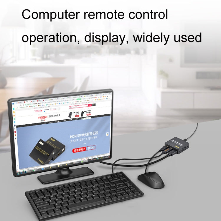 FJGEAR FJ-HKV50 HDMI+USB To KVM 1080P IP 50M Extender, Plug Type:US Plug - free shipping - PMC Jewellery - Order now!