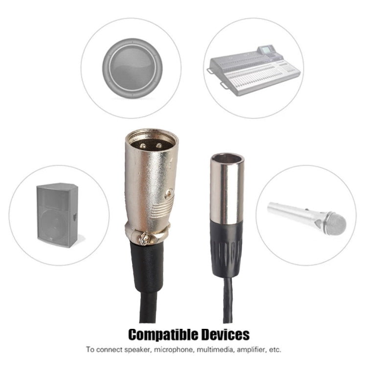 Xlrmini Caron Male To Mini Male Balancing Cable For 48V Sound Card Microphone Audio Cable, Length:3m - Microphone Audio Cable & Connector by PMC TechLife | Online Shopping South Africa | PMC TechLife | Buy Now Pay Later Mobicred