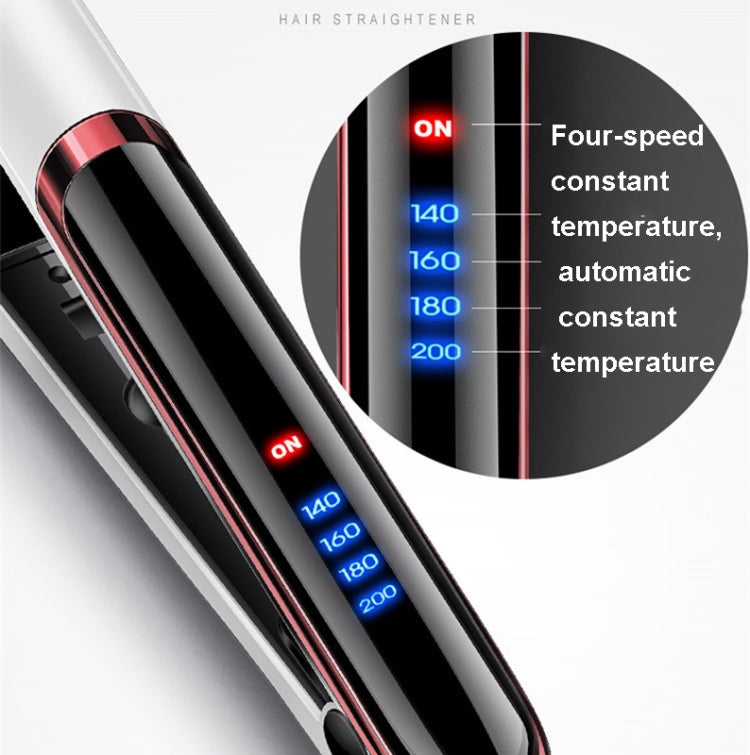 35W 2 In 1 Curling and Straightening Dual-use Electric Splin,Specification: EU Plug(White) - free shipping - PMC TechLife - Order now!