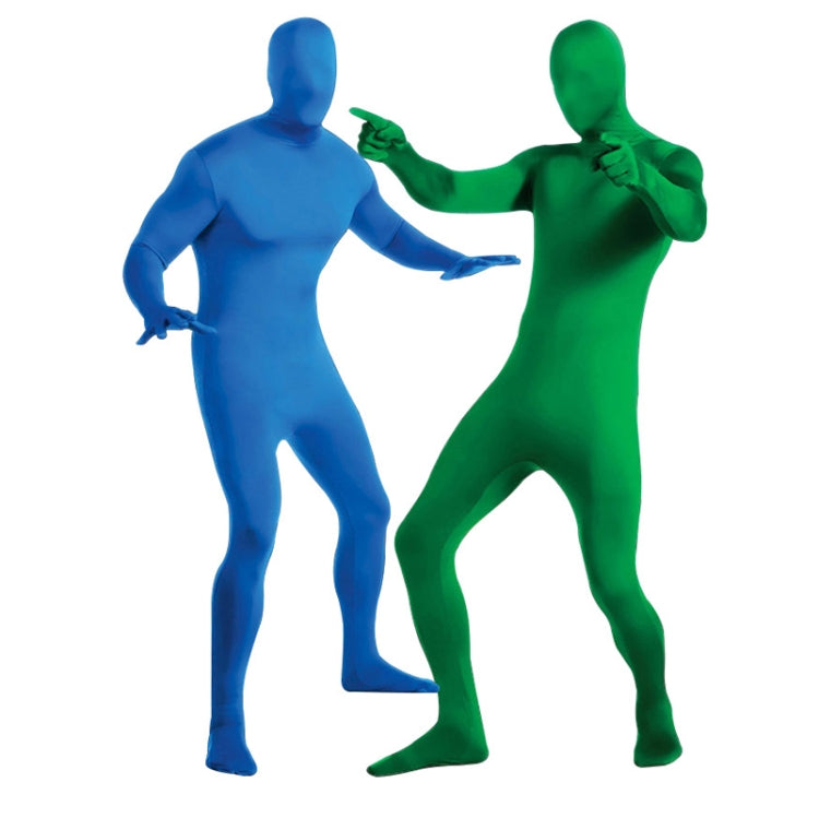 Photo Stretchy Body Green Screen Suit Video Chroma Key Tight Suit, Size: 170cm(Blue  One-piece) - Other by PMC TechLife | Online Shopping South Africa | PMC TechLife | Buy Now Pay Later Mobicred