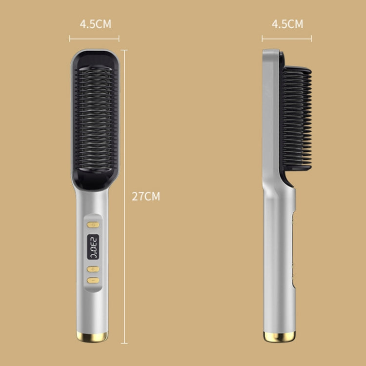 ZF-888 60W Dual-Purpose Splint Electric Curling Comb For Straight Hair And Curly Hair EU Plug(Purple) - free shipping - PMC TechLife - Order now!