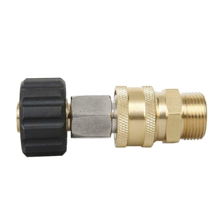 Pressure Washer Accessories Quick Connect Car Wash Water Hose Quick Connection, Typle:15-3/8 Male + 14-3/8 Female - Car Washer & Accessories by PMC Jewellery | Online Shopping South Africa | PMC Jewellery | Buy Now Pay Later Mobicred