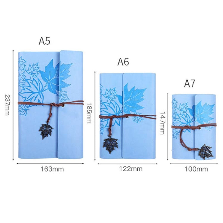 A7 PU Maple Retro Straps Handbook Loose-leaf Notebook(Brown) - free shipping - PMc TechLife - Order now!