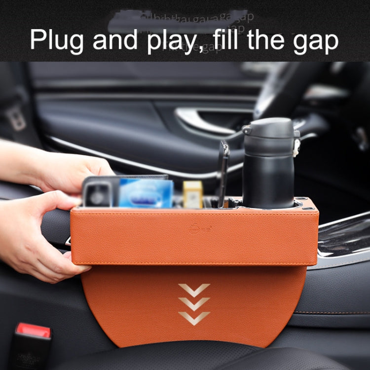 SUSISUN SNH010 Car Seat Gap Storage Box, Style:Positive Drive USB Charging(Apricot) - free shipping - PMC TechLife - Order now!