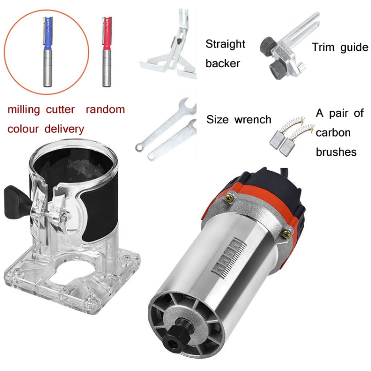 Woodworking Trimming Machine Multifunctional Electric Wood Milling Slotting Machine Engraving Tools US Plug, Material:720W Aluminum Body - Others by PMc TechLife | Online Shopping South Africa | PMc TechLife | Buy Now Pay Later Mobicred