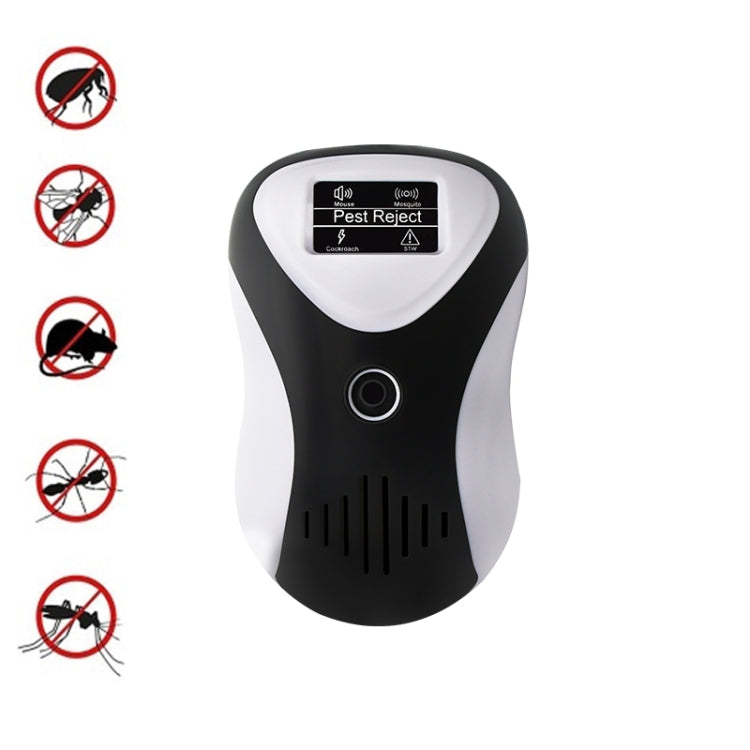 Ultrasonic Multifunctional Mouse Repeller Energy-Saving Silent Insect Repeller, Plug Type:UK Plug(Black White) - Repellents by PMC TechLife | Online Shopping South Africa | PMC TechLife | Buy Now Pay Later Mobicred