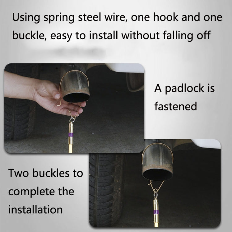 2 PCS P183 Car Anti-Static Elimination Release Device Grounding Strip Car Off-Road Exhaust Pipe Anti-Static Belt, Style: Off-road(Black) - Static Belt by PMC TechLife | Online Shopping South Africa | PMC TechLife | Buy Now Pay Later Mobicred