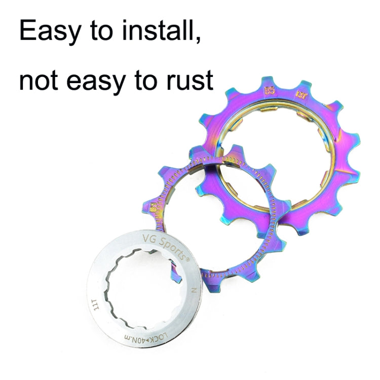 VG SPORTS Bicycle Lightweight Wear -Resistant Colorful Flywheel, Style:9 Speed 11-28T - free shipping - PMc TechLife - Order now!