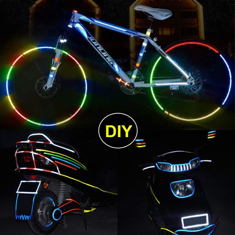 3 Rolls Bicycle Mountain Bike Motorcycle Sticker Car Contour Reflective Sticker Night Riding Reflective Sticker 1 x 800cm(Black Orange) - Decorative Accessories by PMC TechLife | Online Shopping South Africa | PMC TechLife | Buy Now Pay Later Mobicred