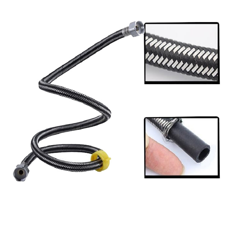 304 Stainless Steel Metal Weave High-pressure Explosion-proof Hot And Cold Water Inlet Hose, Size:100 cm - free shipping - PMC TechLife - Order now!