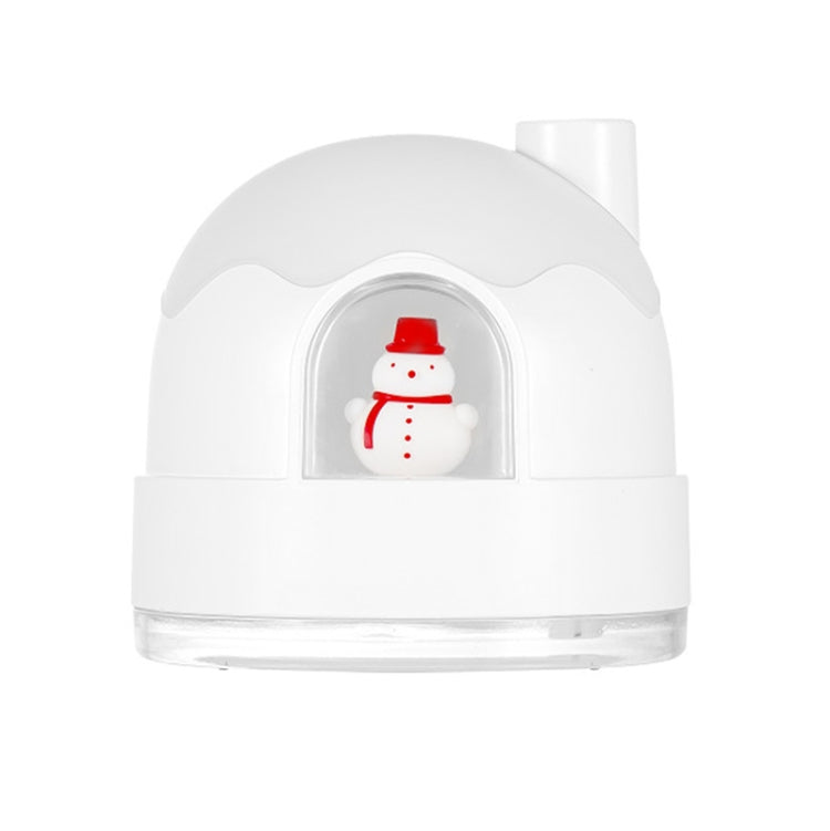 ZAY-H006 Charge Snowman Humidifier Night Light USB Mute Cute Desktop Air Mini Atomizer Air Humidifier(White) - free shipping - PMC TechLife - Order now!