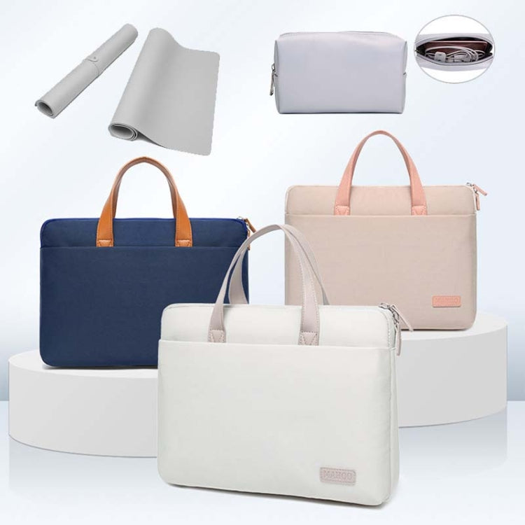 For MacBook 15.6-16.1 Inches MAHOO 10188 Ultra-Thin Hand Computer Bag Messenger Laptop Bag, Color:Dark Blue - free shipping - PMC Jewellery - Order now!