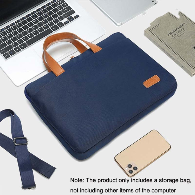 For MacBook 15.6-16.1 Inches MAHOO 10188 Ultra-Thin Hand Computer Bag Messenger Laptop Bag, Color:Dark Blue - free shipping - PMC Jewellery - Order now!
