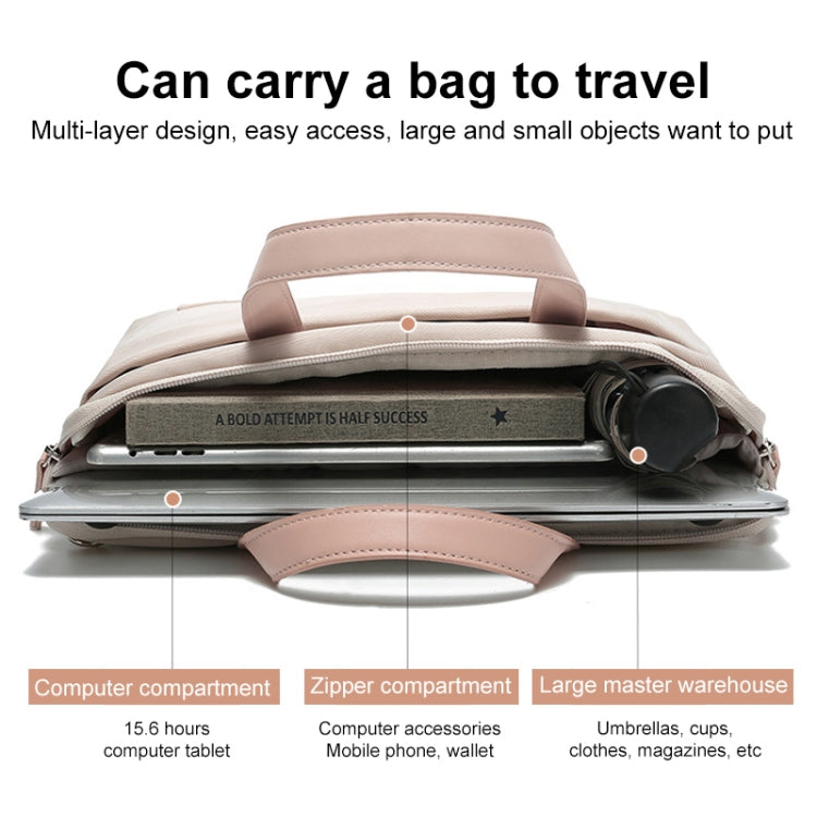For MacBook 15.6-16.1 Inches MAHOO 10188 Ultra-Thin Hand Computer Bag Messenger Laptop Bag, Color:Dark Blue - free shipping - PMC Jewellery - Order now!