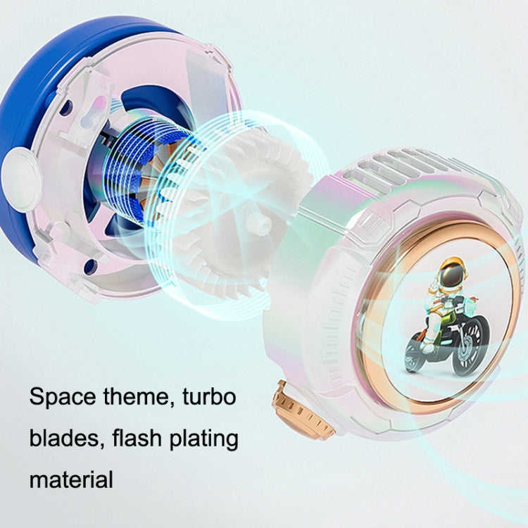 MD666-3 Cartoon Space Capsule Mini Portable Bladeless Hanging Neck Fan(Blue) - Electric Fans by PMC TechLife | Online Shopping South Africa | PMC TechLife | Buy Now Pay Later Mobicred