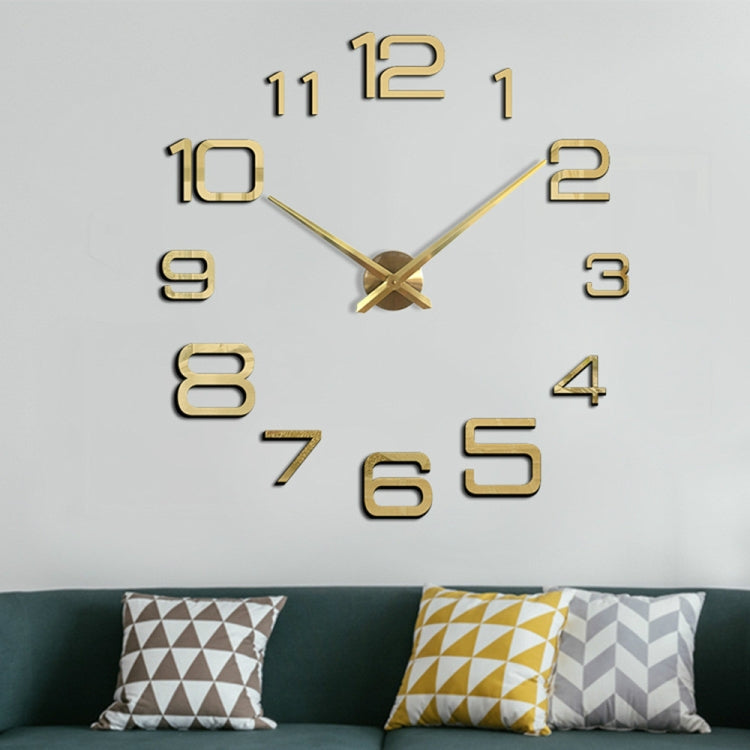 Acrylic Digital Wall Clock Home Living Room Wall Sticker Clock(Gold) - free shipping - PMc TechLife - Order now!