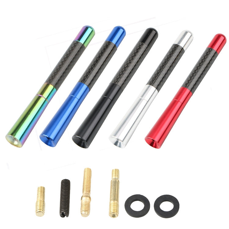 5 PCS Aluminum Alloy Carbon Brazing Antenna Car Decoration Beautiful Antenna Car Roof Antenna Modification(Black) - Aerials by PMC TechLife | Online Shopping South Africa | PMC TechLife | Buy Now Pay Later Mobicred