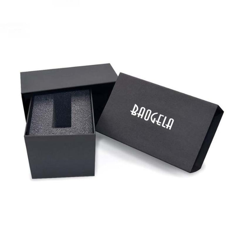 BAOGELA Paper + Sponge Square Watch Packaging Box Black Watch Gift Box, Size: 12.1 x 7.6 x 6.8cm - free shipping - PMC TechLife - Order now!