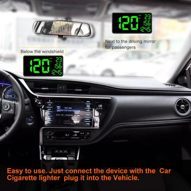 C1090 6.2 inch HUD Car Head-up Display GPS Car Universal Mileage Speed Meter Speeding Alarm / GPS Satellite Speed Measurement(Black) - free shipping - PMC TechLife - Order now!