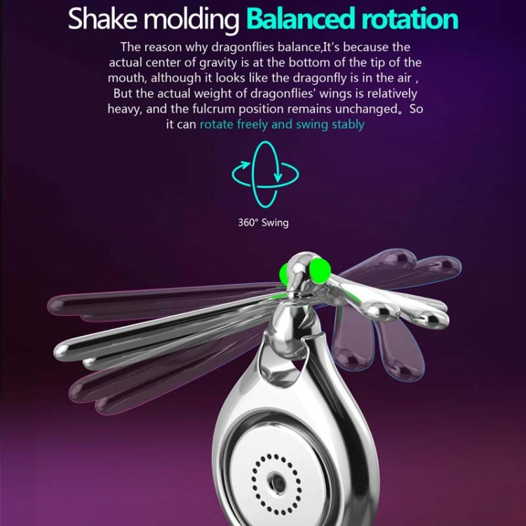 Car Aromatherapy Rotating Balance Dragonfly Creative Perfume Decoration(Rose Gold) - free shipping - PMC TechLife - Order now!