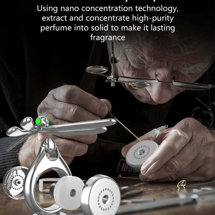 Car Aromatherapy Rotating Balance Dragonfly Creative Perfume Decoration(Rose Gold) - free shipping - PMC TechLife - Order now!