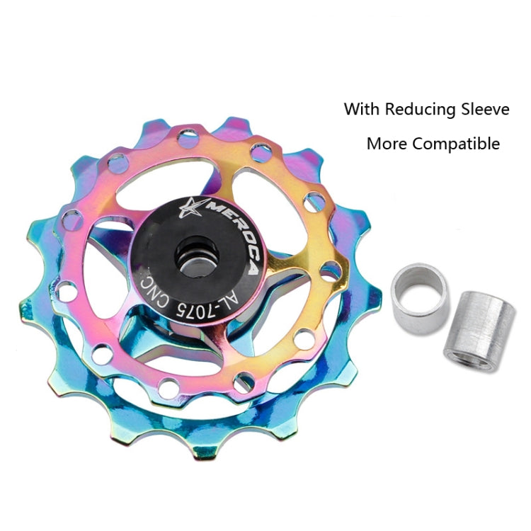 MEROCA Metal Bearings Mountain Bike Road Bike Rear Derailleur Guide Wheel 11T/13T Guide Wheel, Specification:13T, Color:Purple - Guide wheels by PMc TechLife | Online Shopping South Africa | PMc TechLife | Buy Now Pay Later Mobicred