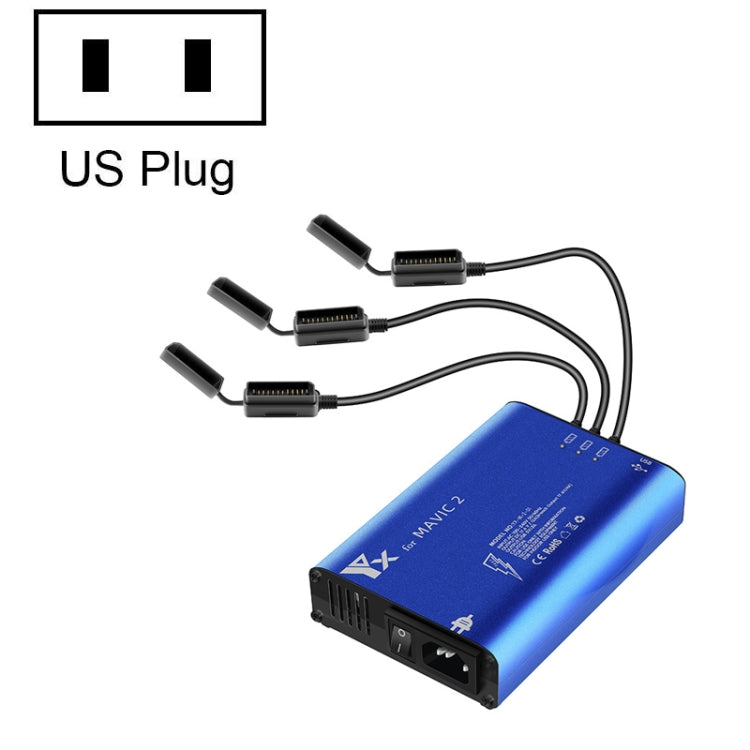YX For DJI MAVIC 2  Aluminum Alloy Charger with Switch, Plug Type:US Plug - free shipping - PMC TechLife - Order now!