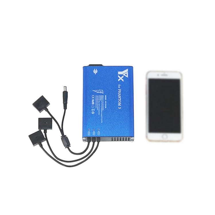 4 in 1 Parallel Power Hub Intelligent Battery Controller Charger for DJI Phantom 3 Standard SE FPV Drone, Plug Type:UK Plug -  by PMC TechLife | Online Shopping South Africa | PMC TechLife | Buy Now Pay Later Mobicred