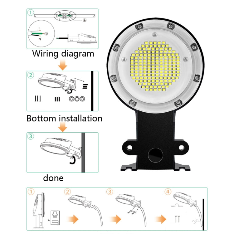 35W LED Outdoor Light Sensing IP65 Waterproof Wall Lamp Garden Courtyard Street Light(White Light) - Street Lights by PMc TechLife | Online Shopping South Africa | PMc TechLife | Buy Now Pay Later Mobicred