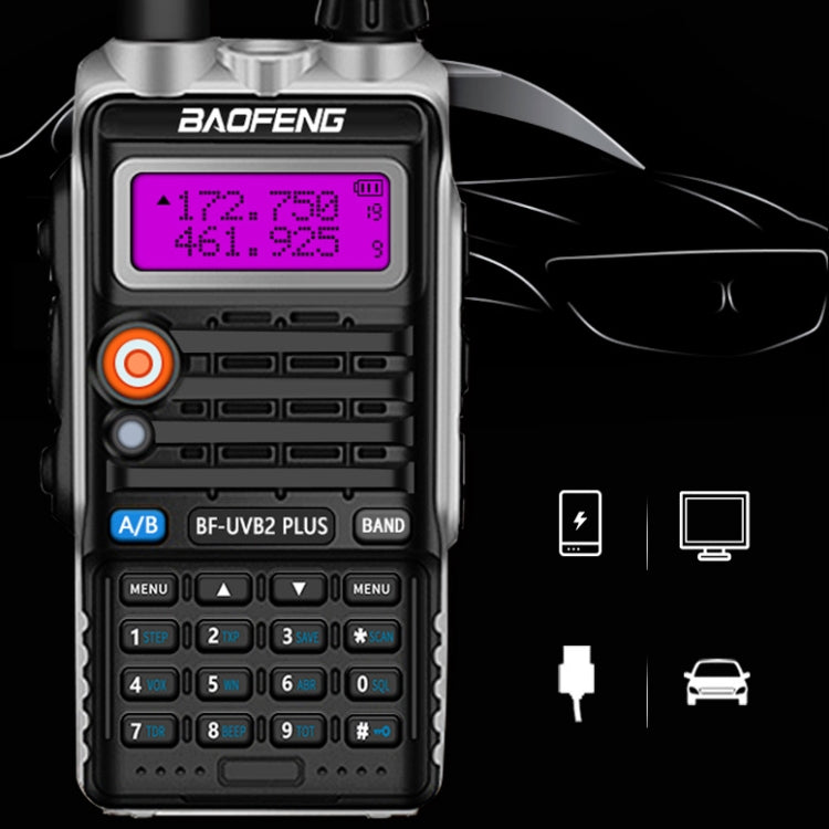 Baofeng BF-B2Plus Outdoor 50km Mini High-power FM Walkie-talkie, Plug Specifications:AU Plug - free shipping - PMC Jewellery - Order now!