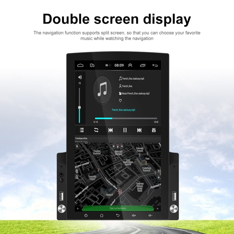 9.7 inch Vertical Screen HD 2.5D Glass Car MP5 Player Android Navigation All-in-one Machine, Specification:Standard - Car MP3 & MP4 & MP5 by PMC TechLife | Online Shopping South Africa | PMC TechLife | Buy Now Pay Later Mobicred
