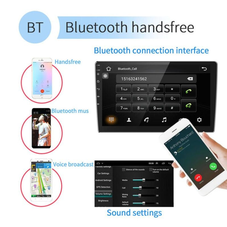 Universal Machine Android Smart Navigation Car Navigation DVD Reversing Video Integrated Machine, Size:10inch 2+16G, Specification:Standard+4 Lights Camera - free shipping - PMC TechLife - Order now!