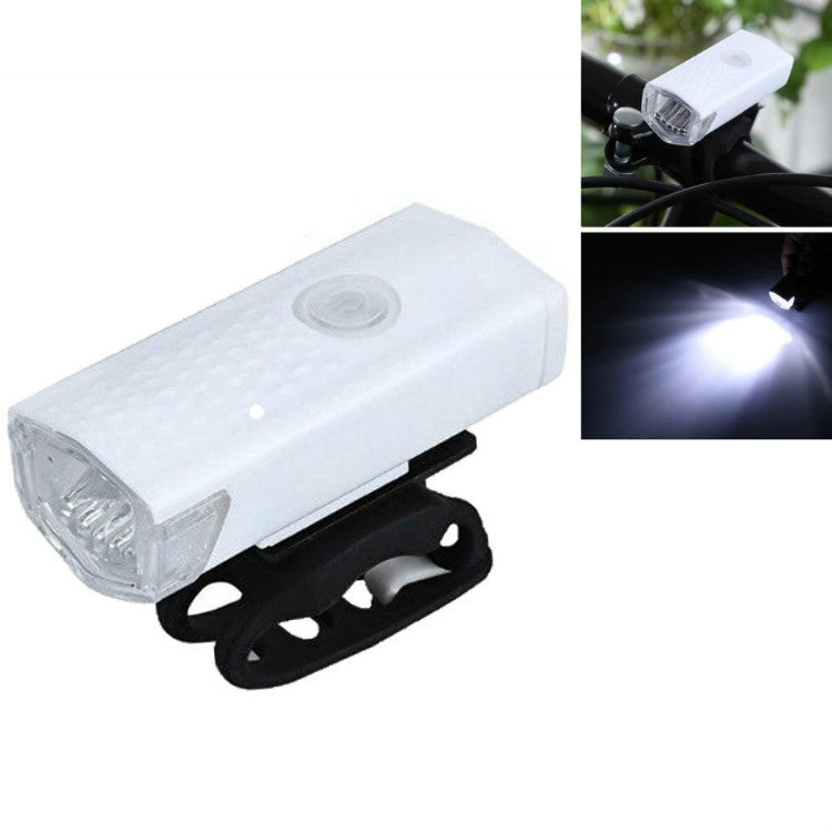 Bicycle USB Charging Headlight Lighting Cycling Equipment, Color:White 2255 Light - Headlights by PMC TechLife | Online Shopping South Africa | PMC TechLife | Buy Now Pay Later Mobicred
