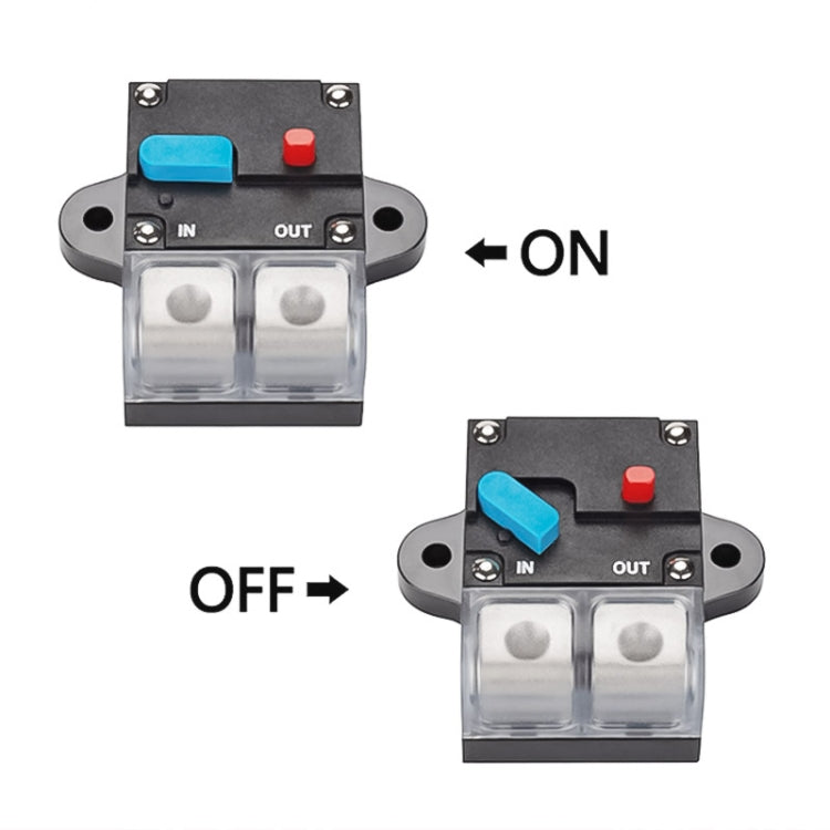 80A Auto Circuit Breaker Car Audio Fuse Holder Power Insurance Automatic Switch(Blue) - Fuse by PMC TechLife | Online Shopping South Africa | PMC TechLife | Buy Now Pay Later Mobicred