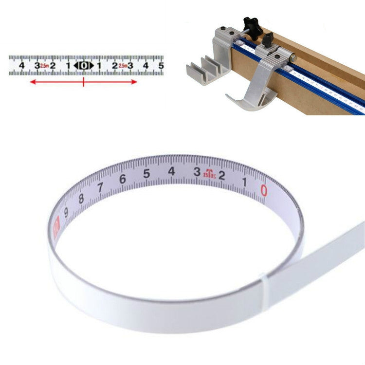 1m Sticky Scale Steel Ruler with Glue Scale Tape Measure Self-adhesive Ruler, Specification:Middle Point - Measuring Tools by PMC TechLife | Online Shopping South Africa | PMC TechLife