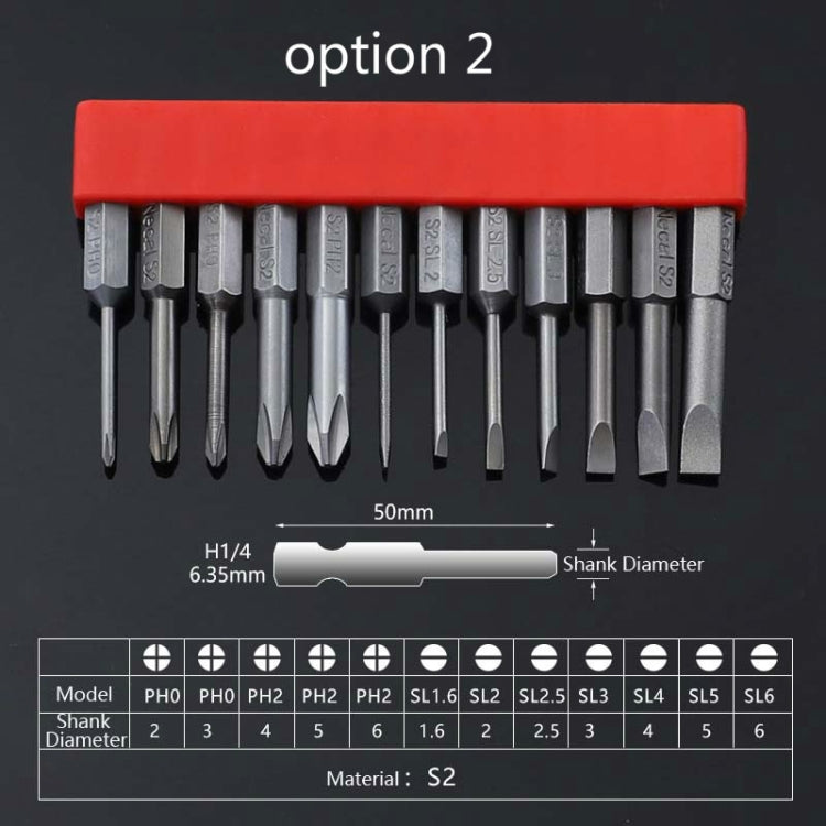 12 PCS / Set Screwdriver Bit With Magnetic S2 Alloy Steel Electric Screwdriver, Specification:2 - Drill & Drill Bits by PMC TechLife | Online Shopping South Africa | PMC TechLife | Buy Now Pay Later Mobicred