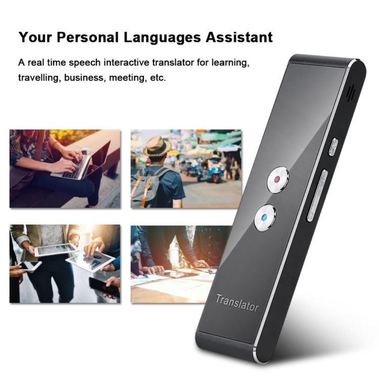 Portable Smart Voice Translator Upgrade Version for Learning Travel Business Meeting 3 in 1 voice Text Photo Language Translator(Black) -  by PMC TechLife | Online Shopping South Africa | PMC TechLife | Buy Now Pay Later Mobicred