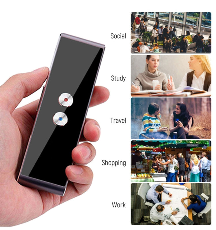 T8 Pocket Language Translator Voice 30 Languages Two Way Real Time Intercom Portable Translator For Personal Learning Travelling Black -  by PMC TechLife | Online Shopping South Africa | PMC TechLife | Buy Now Pay Later Mobicred