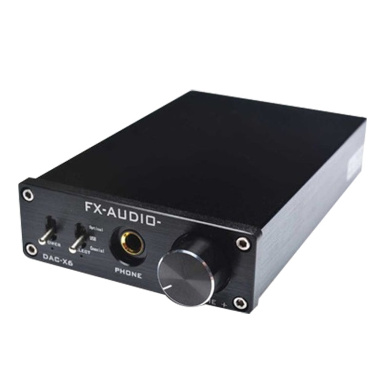 FX-AUDIO DAC-X6 Fever HiFi Fiber Coaxial USB Amp Digital Audio DAC Decoder 24BIT/192(Black) -  by PMC TechLife | Online Shopping South Africa | PMC TechLife | Buy Now Pay Later Mobicred