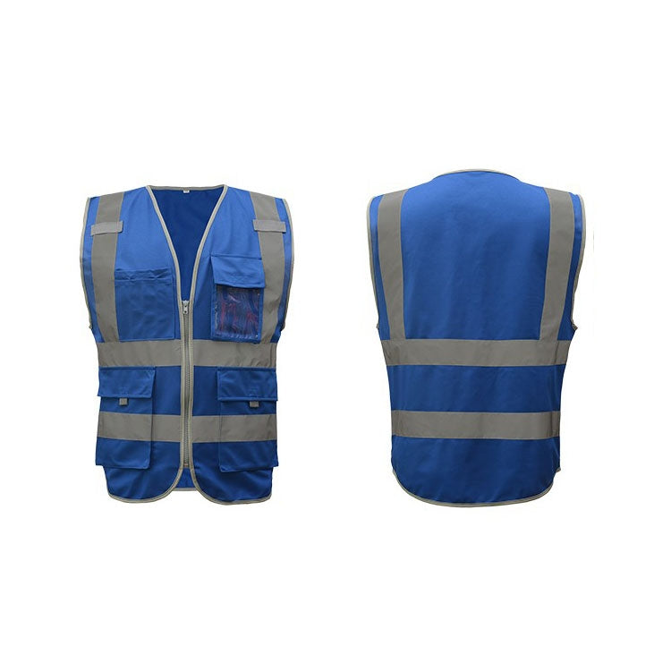 Multi-pockets Safety Vest Reflective Workwear Clothing, Size:M-Chest 112cm(Blue) - Reflective Safety Clothing by PMC Jewellery | Online Shopping South Africa | PMC Jewellery | Buy Now Pay Later Mobicred