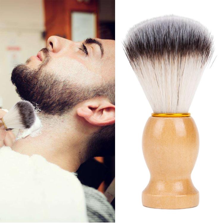 Wood Handle Hair Shaving Brush Facial Beard Cleaning Appliance Shave Salon Badger Hair Tool Razor Brush - free shipping - PMC TechLife - Order now!