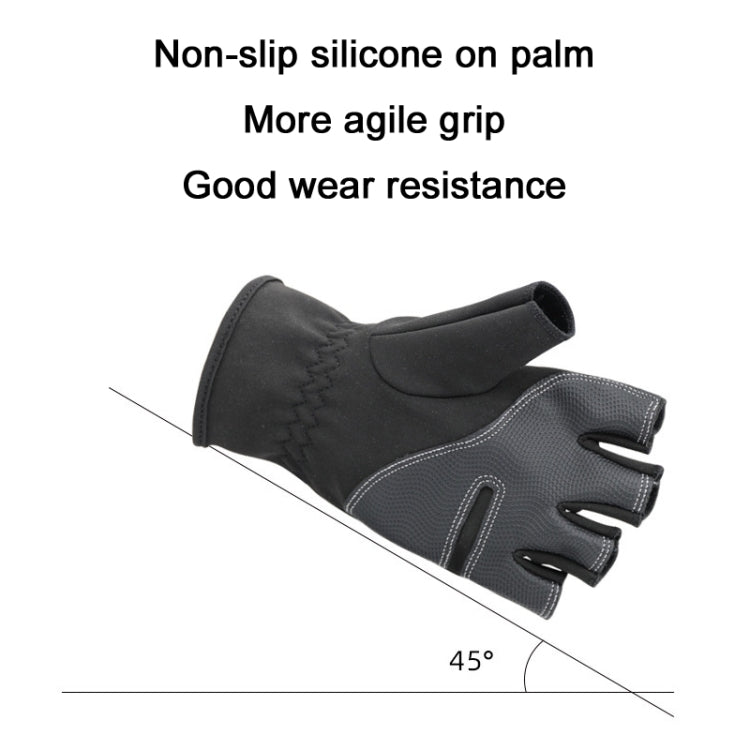 HUMRAO Winter Half-Finger Flip Cover Warm Gloves For Outdoor Sports Skiing And Cycling, Size:L(Black) - Cycling Gloves by HUMRAO | Online Shopping South Africa | PMc TechLife | Buy Now Pay Later Mobicred